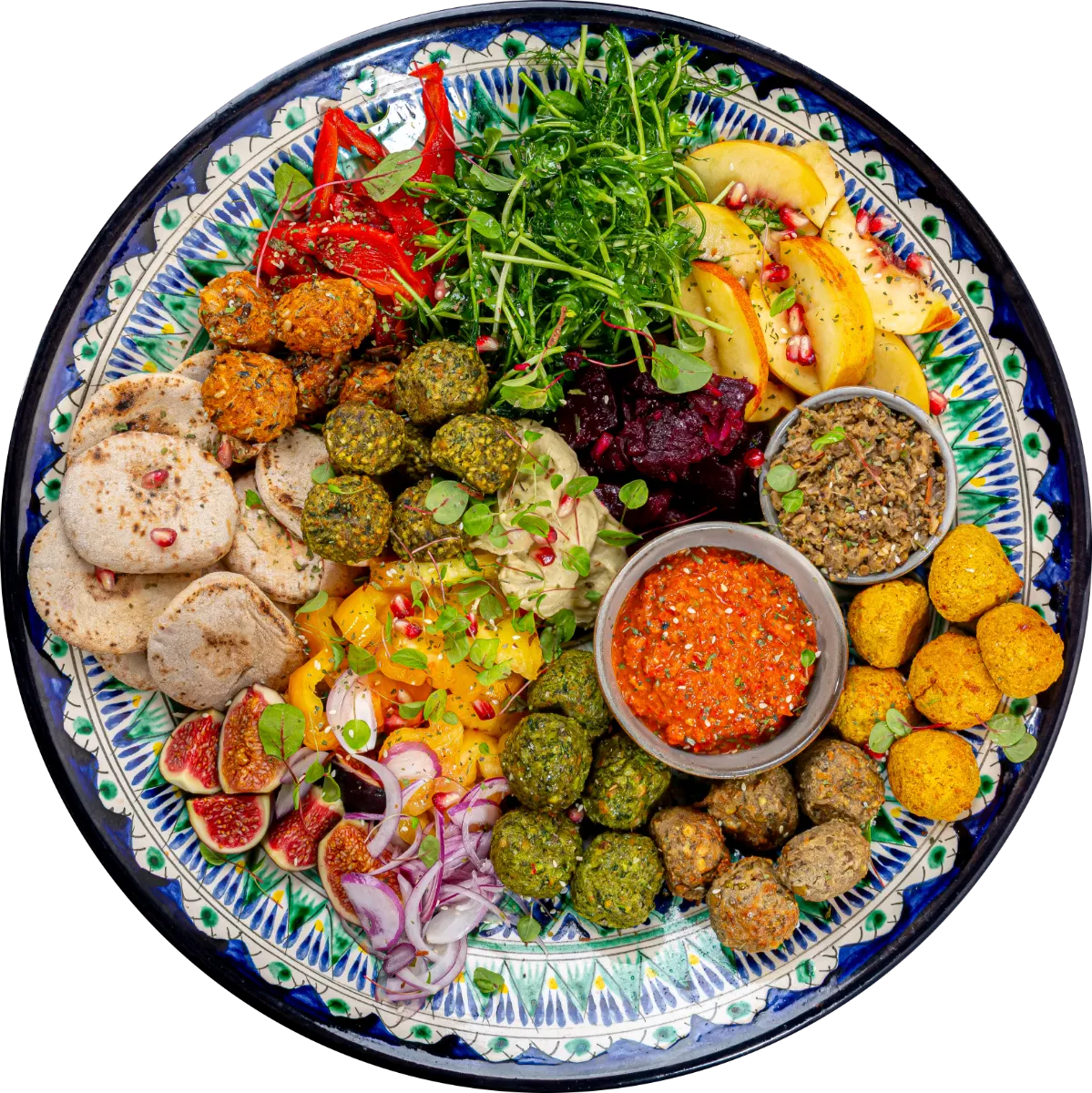 Viduržemio užkandžių lėkštė su Parpaliais