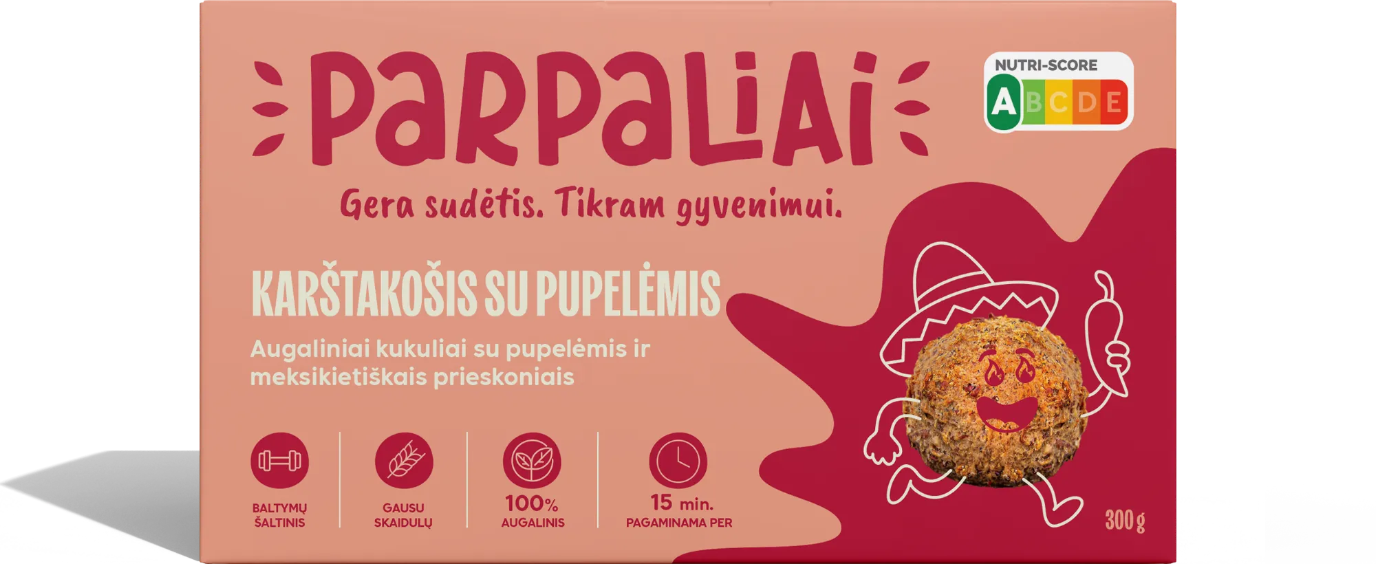 Parpaliai pakuotė – Karštakošis su pupelėmis