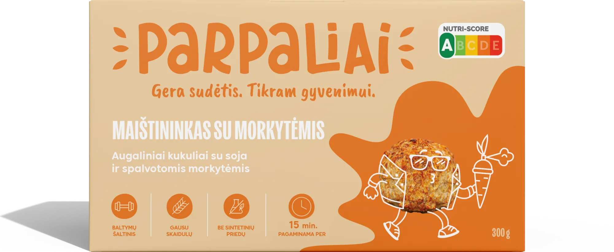 Parpaliai pakuotė – Maištininkas su morkytėmis