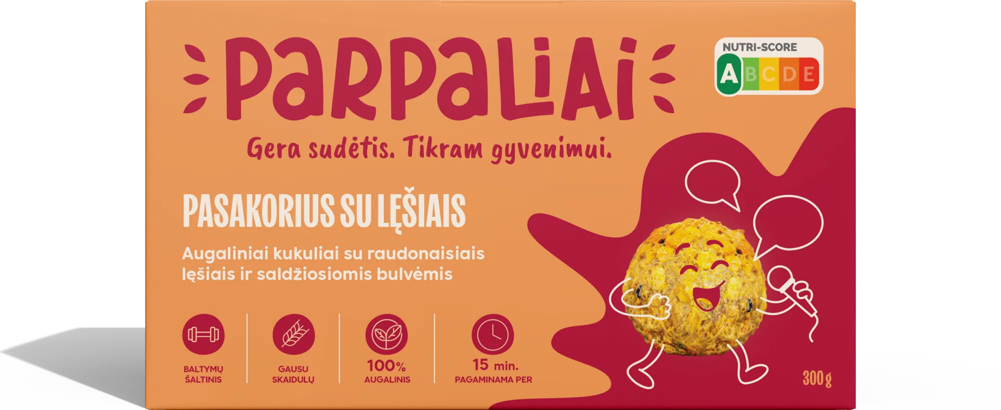 Parpaliai pakuotė – Pasakorius su lęšiais